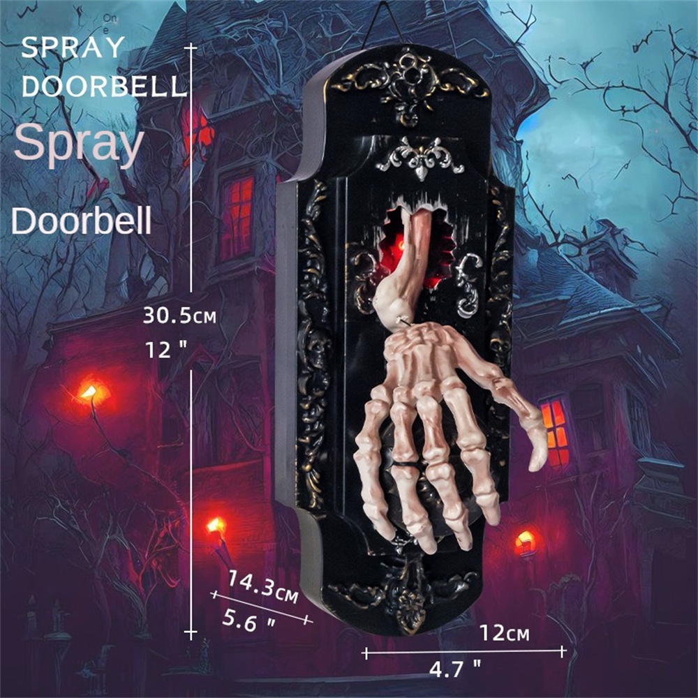 ฮาโลวีนเรืองแสงและเสียง-sensing-doorbell-สเปรย์ตลก-ล็อค-spooky-house-ตกแต่งแขวน-fe