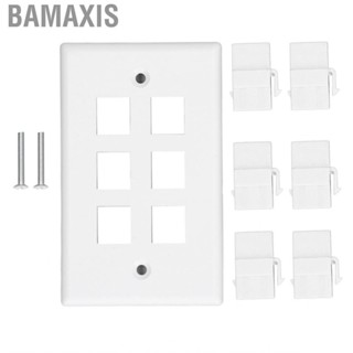 Bamaxis New 6 Port USB Receptacle Outlet Type C Plug Wall Wide Applicabil ZIN