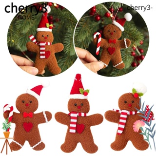 Cherry3 จี้ตุ๊กตาคริสต์มาส สําหรับแขวนตกแต่ง DIY 3 ชิ้น ต่อล็อต