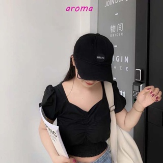 Aroma หมวกเบสบอล ปรับได้ อินเทรนด์ ฤดูร้อน เรียบง่าย สไตล์เกาหลี กีฬา สําหรับผู้ชาย