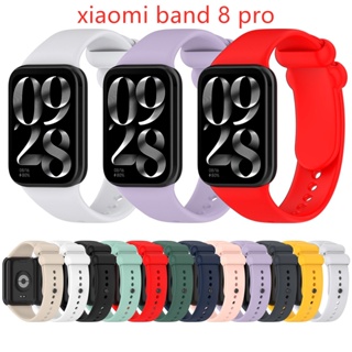 สายนาฬิกาข้อมือซิลิโคน 12 สี แบบเปลี่ยน สําหรับ Xiaomi Band 8Pro Miband 8 Pro