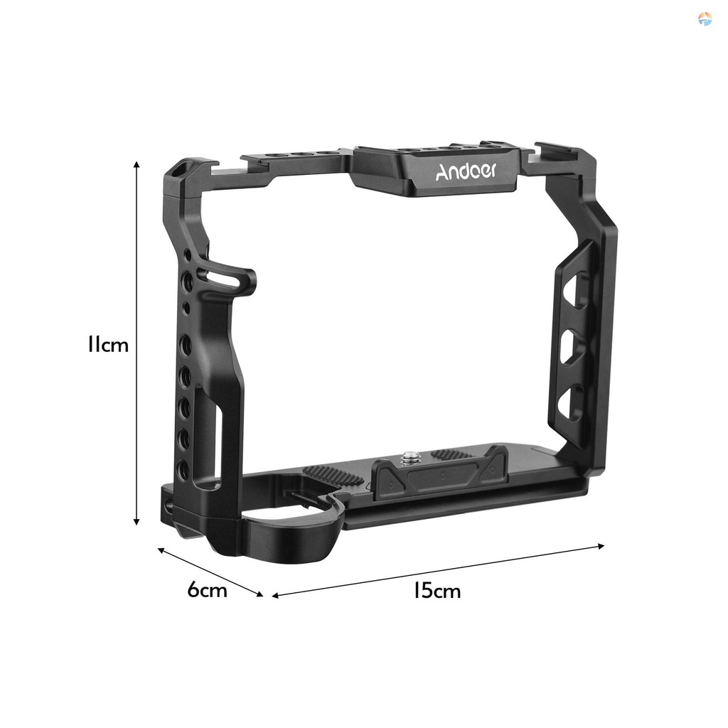 fsth-andoer-aluminum-alloy-camera-cage-with-1-4-inch-screws-holes-cold-shoe-mounts-replacement-for-a7-iv