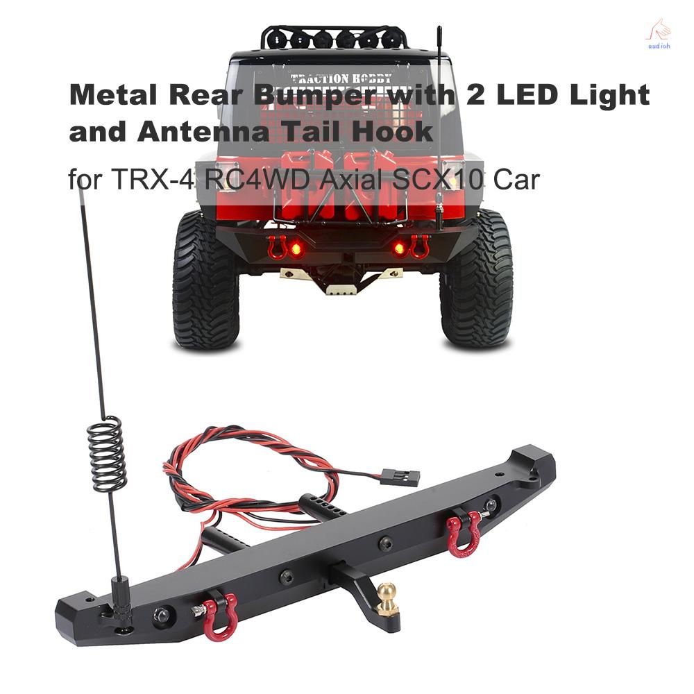 กันชนหลังรถบังคับ-พร้อมเสาอากาศไฟท้าย-led-2-ดวง-สําหรับ-trx-4-rc4wd-axial-scx10