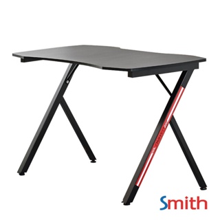 good.tools-SMITH โต๊ะเกมมิ่ง รุ่น MERCULAR-01 ขนาด 60x120x70 ซม. สีดำ  ถูกจริงไม่จกตา