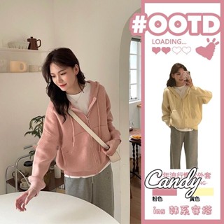 Candy Kids  เสื้อแฟชั่นผู้หญิง เสื้อแขนยาว คลุม ไหมพรม ทันสมัย สวยงาม ins รุ่นใหม่ WMY23906CT 36Z230909