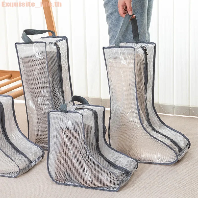transparent-shoe-storage-bag-portable-shoe-rack-travel-length-boots-shoe-box-dust-and-rain-bag-useful-things-at-home