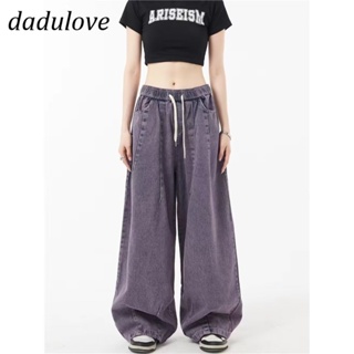 DaDulove💕 New American Style Multi-pocket Denim Overalls Niche High-waisted Wide-leg Pants plus Size Trousers