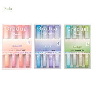 Dudu ปากกามาร์กเกอร์ไฮไลท์ สีพาสเทล แบบแห้งเร็ว