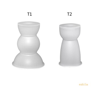 Exhila แม่พิมพ์ซิลิโคนเรซิ่น ทรงกระบอก สไตล์โรมัน สําหรับทําเทียนหอม DIY