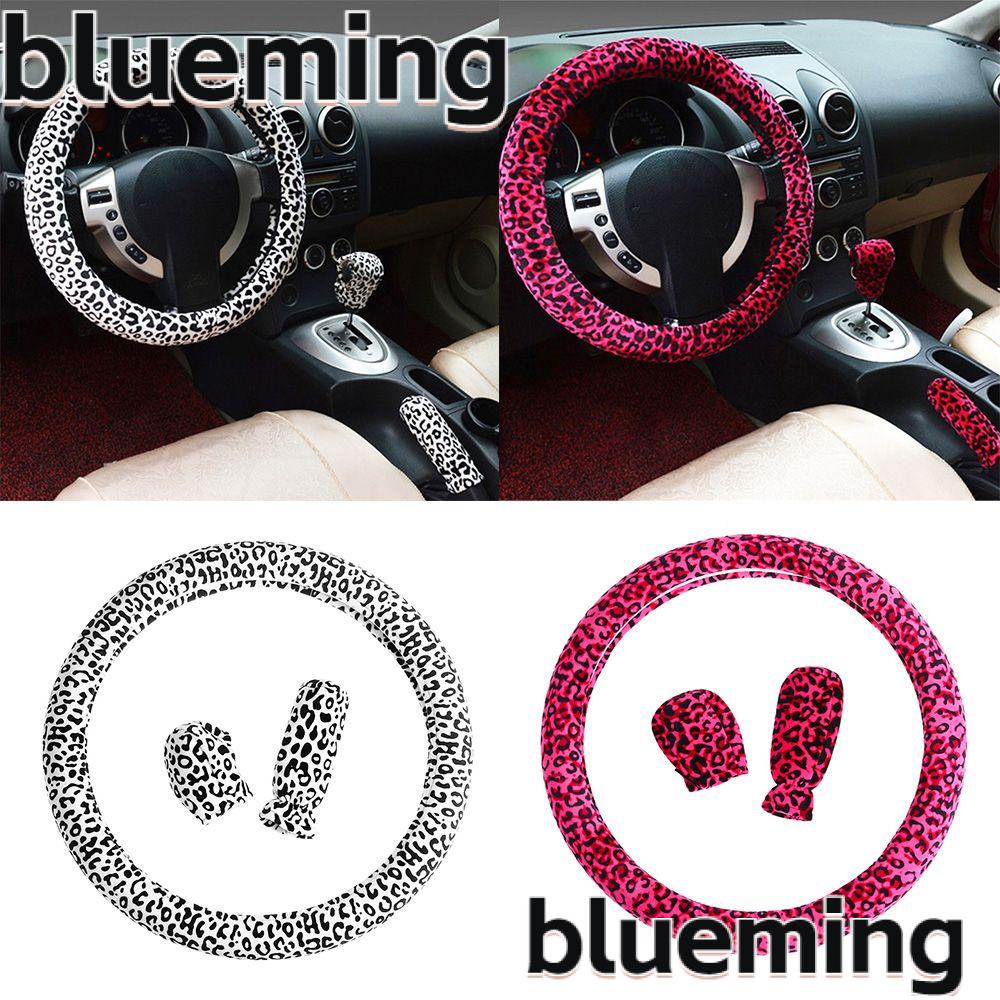 blueming2-ปลอกหุ้มพวงมาลัยรถยนต์-ผ้าวูล-ขนสัตว์-ให้ความอบอุ่น-หลากสี-3-ชิ้น-ต่อชุด