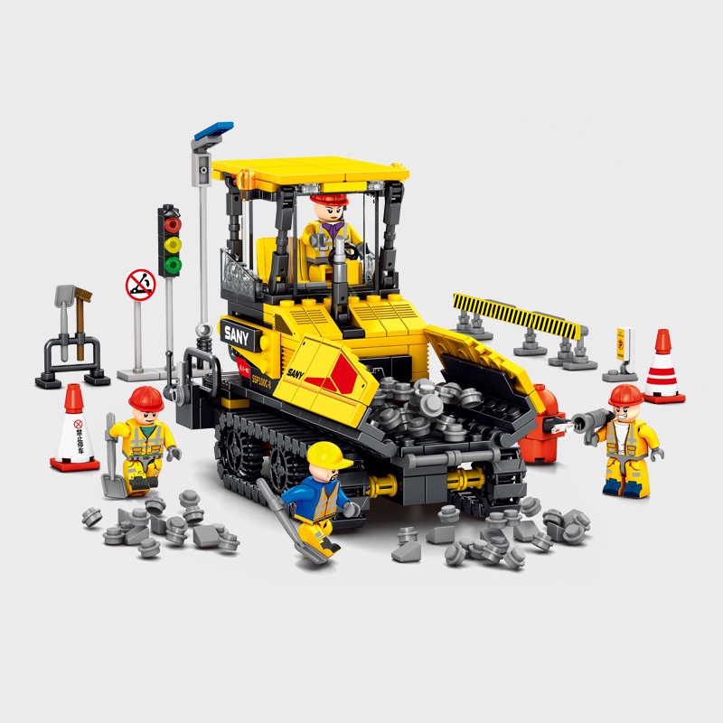 sembo-block-บล็อก-sembo-712018-21-ก่อสร้างเทคนิค-sany-excavator-bulldozer-โมเดลของเล่นอาคารบล็อกเด็ก-diy-อิฐของขวัญเด็กผู้ชาย