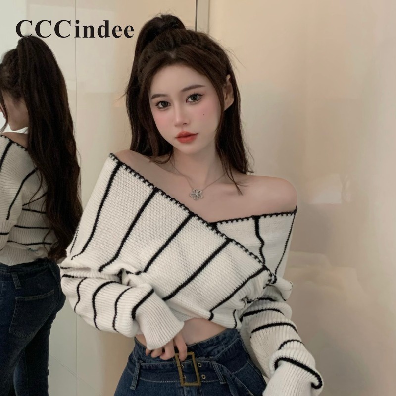 cccindee-เสื้อคาร์ดิแกนแขนยาว-เปิดไหล่-ลําลอง-เข้ากับทุกการแต่งกาย-แฟชั่นใหม่-สําหรับสตรี-2023