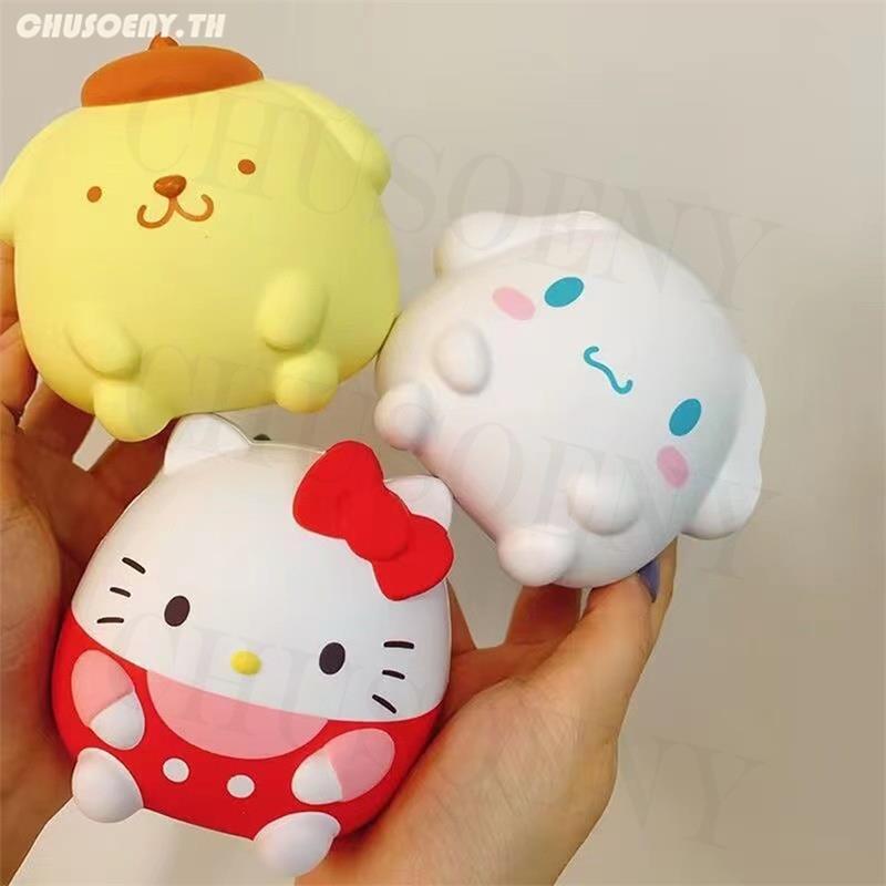 sanrio-ของเล่นบีบสกุชชี่-รูปการ์ตูนอนิเมะแมว-kuromi-mymelody-cinnamoroll-pachacco-สําหรับตกแต่ง