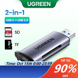 ภาพหน้าปกสินค้าUgreen อะแดปเตอร์การ์ดรีดเดอร์ USB 3.0 512G Type C SD Micro SD TF OTG สําหรับ iPad Air 5 4 iPad Mini 6 Card Reader ที่เกี่ยวข้อง