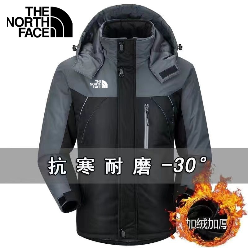 [Fleece Warmth] เสื้อแจ็กเก็ตกันหนาว มีฮู้ด กันน้ํา กันลม สําหรับผู้ชาย