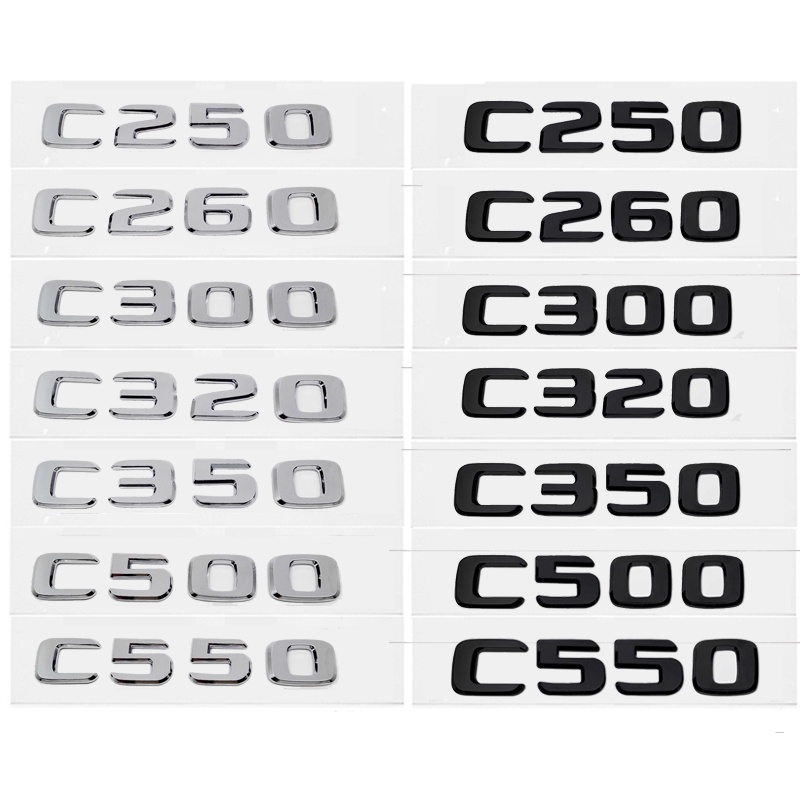 สติกเกอร์ตราสัญลักษณ์ ABS ติดท้ายรถยนต์ สําหรับ Mercedes Benz C250 C260 ...