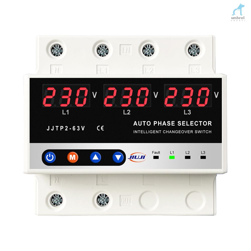 Digital Display Voltage Meter with Automatic Phase Switching for ...