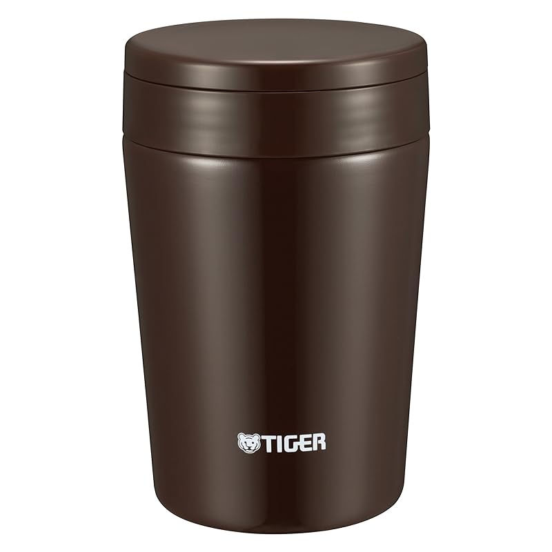 Tiger Vacuum Flask Soup Jar 380ml Chocolat Brown MCLA038TC Tiger