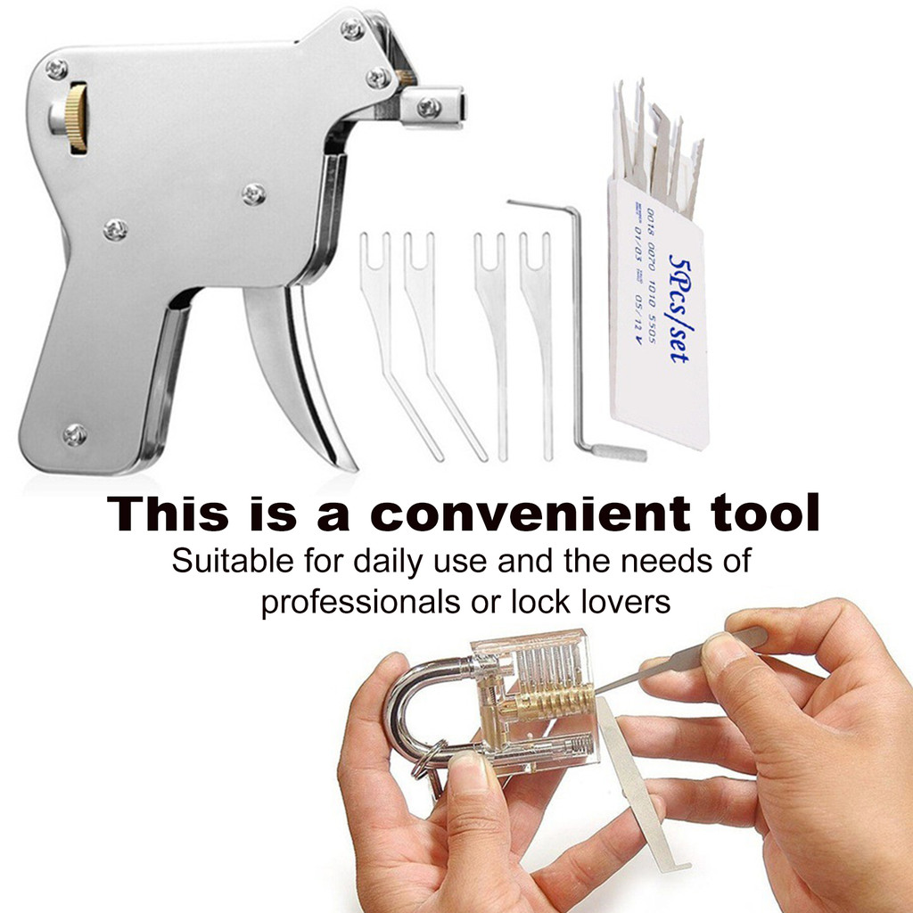 LOCAL Padlock Open Tools Set 6pcs Tip Lock Opener Strong Steel Lock ...