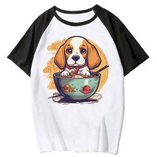 Beagle เสื้อยืด พิมพ์ลายกราฟฟิค อนิเมะ มังงะ สไตล์ฮาราจูกุ สําหรับผู้หญิง