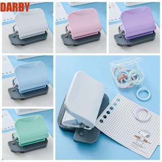 Darby เครื่องเจาะรูกระดาษ แบบแมนนวล 6 รู ขนาด A4 B5 A5 5 สี DIY