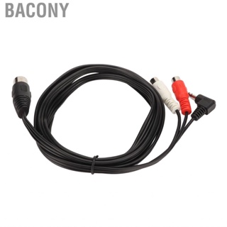 Bacony DIN 5Pin Male To 2 Female And 3.5mm Cable Stereo  Connection