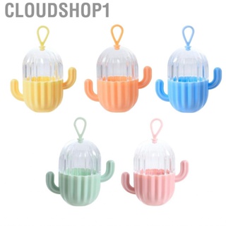 Cloudshop1 Beauty Blender Holder  Soft Handle Makeup Sponge Transparent Dust Proof Thick Portable with Lid for Desktop