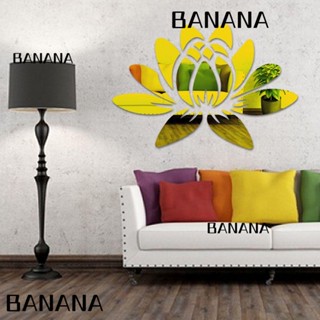 Banana1 สติกเกอร์กระจกอะคริลิค ลอกออกได้ สําหรับติดตกแต่งผนังบ้าน