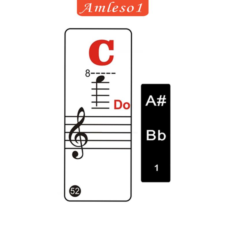 amleso1-สติกเกอร์-ลายตัวอักษร-สีขาว-ดํา-ใช้ซ้ําได้-สําหรับติดตกแต่งคีย์บอร์ด-เปียโน-โน้ตดนตรี
