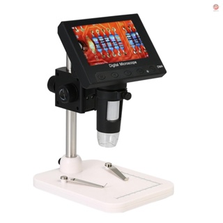 Microscope with Holder - 1000X Magnification 4.3-inch LCD Display Portable Digital Magnifier