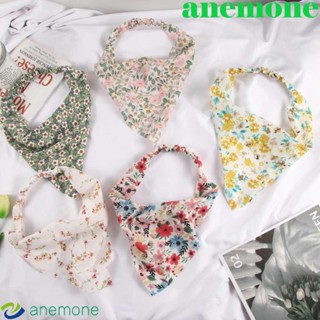 Anemone ที่คาดผม ผ้าพันคอ ผ้าโพกหัว ลายดอกไม้ สไตล์วินเทจ เครื่องประดับผม สําหรับผู้หญิง