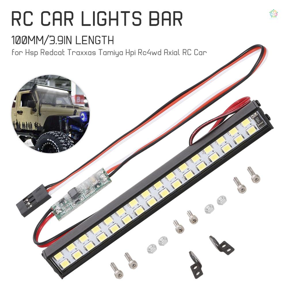 audioworld-บาร์ไฟหน้า-led-32-ดวง-100-มม-3-9-นิ้ว-สําหรับรถบังคับ-1-10-traxxas-trx-4-trx-6-d90-hsp-redcat-rc-4wd-tamiya-axial-scx10-hpi-diy