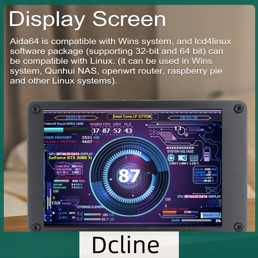 dcline-th-หน้าจอมอนิเตอร์-cpu-gpu-ram-hdd-usb-คู่-สําหรับ-windows-linux-raspberry-pi