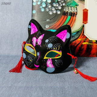 [BestBuyshop] หน้ากากคอสเพลย์ รูปแมว พลาสติก สีดํา สไตล์ญี่ปุ่น พร็อพแต่งหน้า