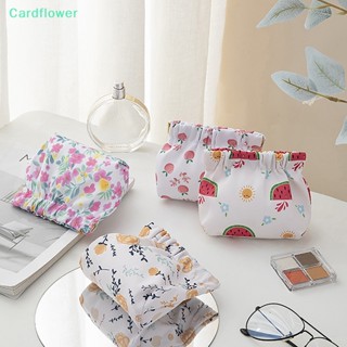 &lt;Cardflower&gt; กระเป๋าใส่เหรียญ หูฟัง แบบพกพา ปิดอัตโนมัติ สําหรับเดินทาง