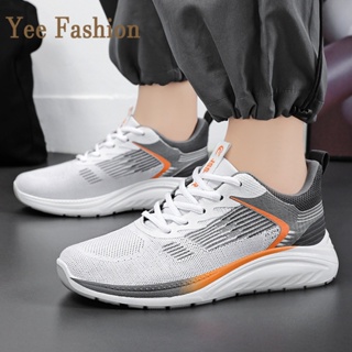 YEE Fashion รองเท้าผ้าใบผู้ชาย รองเท้าลำลองผู้ชาย  ท้าผ้าใบแฟชั่น สไตล์เกาหลี กีฬากลางแจ้ง ทำงาน ท้าลำลอง XYD2390VSA 37Z230913