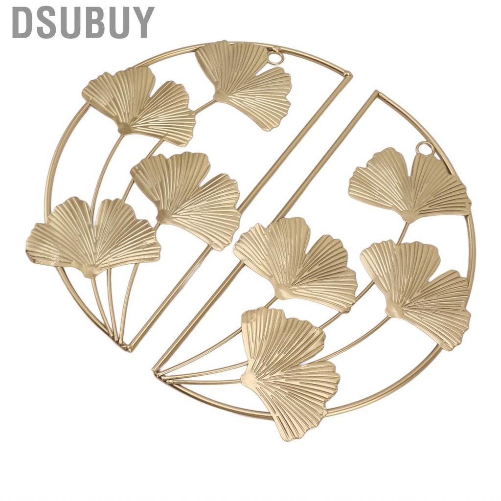 dsubuy-golden-ginkgo-leaf-wall-hanging-decor-iron-art-sculpture