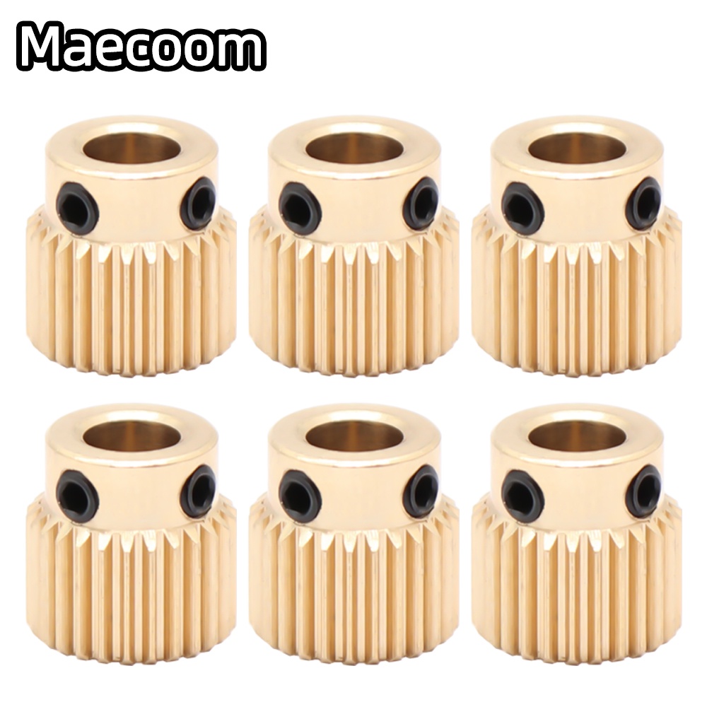 MK8 Extruder Gear, 10pcs 3D Printer Accessories Parts Drive Brass Drive Gear Extruder Wheel Gear Compatible with MK7 MK8 Extruder 26/40 Teeth(26 Teeth