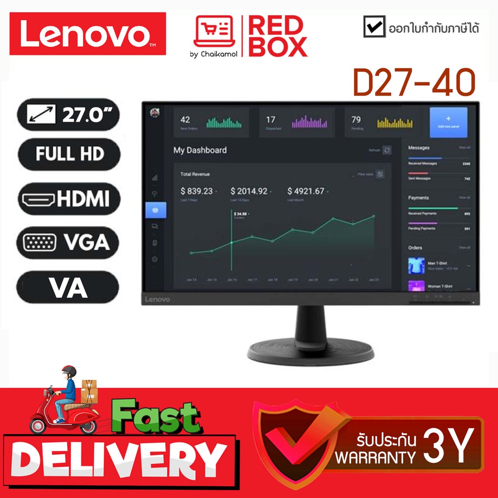 Lenovo monitor D27-40 27.0