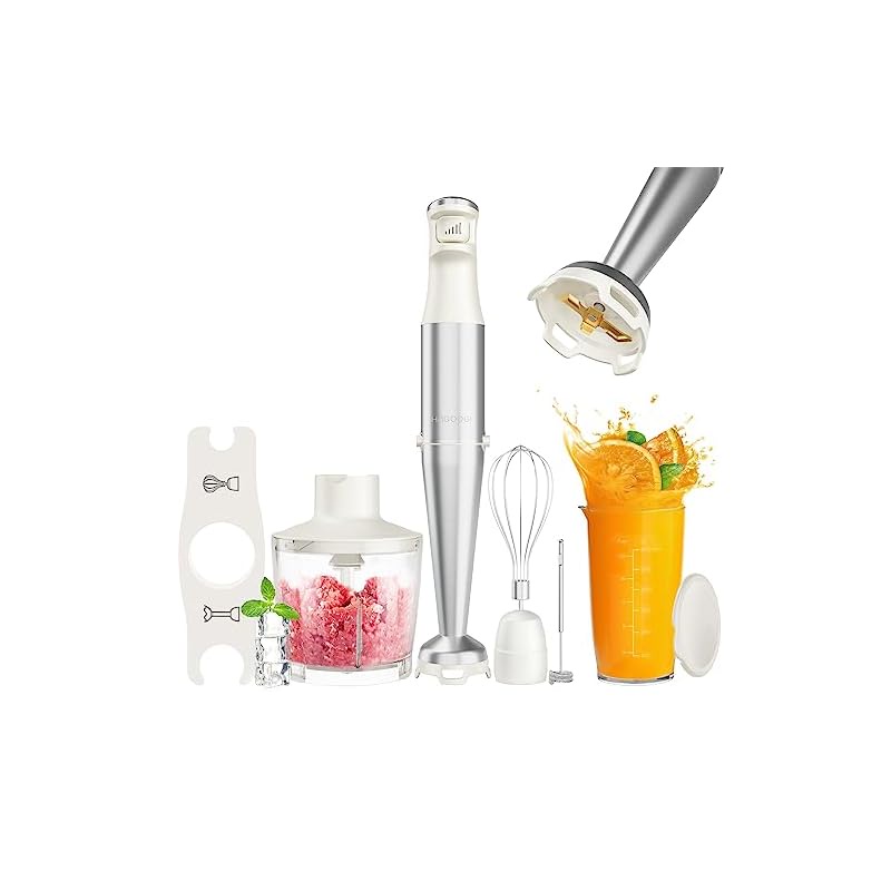 HAGOOGI Hand Blender 7in1 baby food compatible Christmas gift 1000W