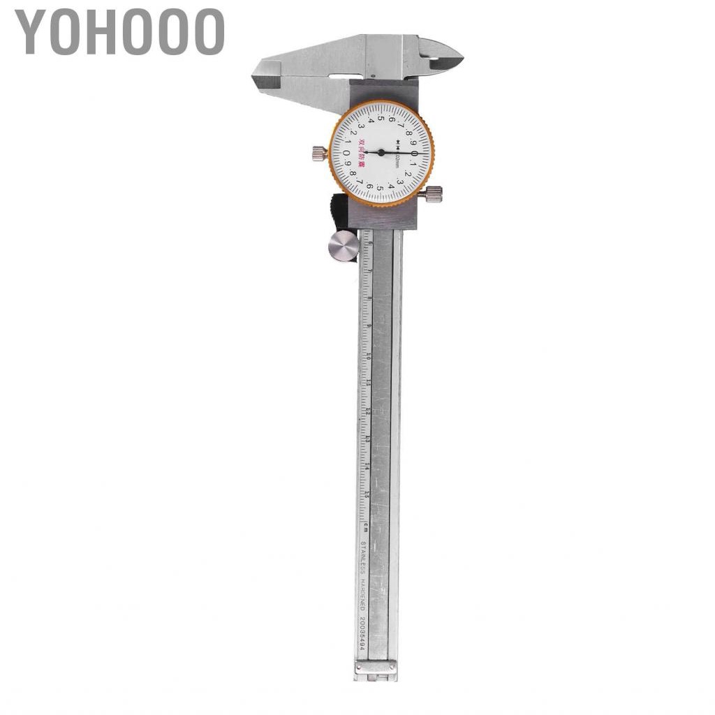 Yohooo Stainless Steel Calipers Smooth Sliding Dial Caliper 0150mm