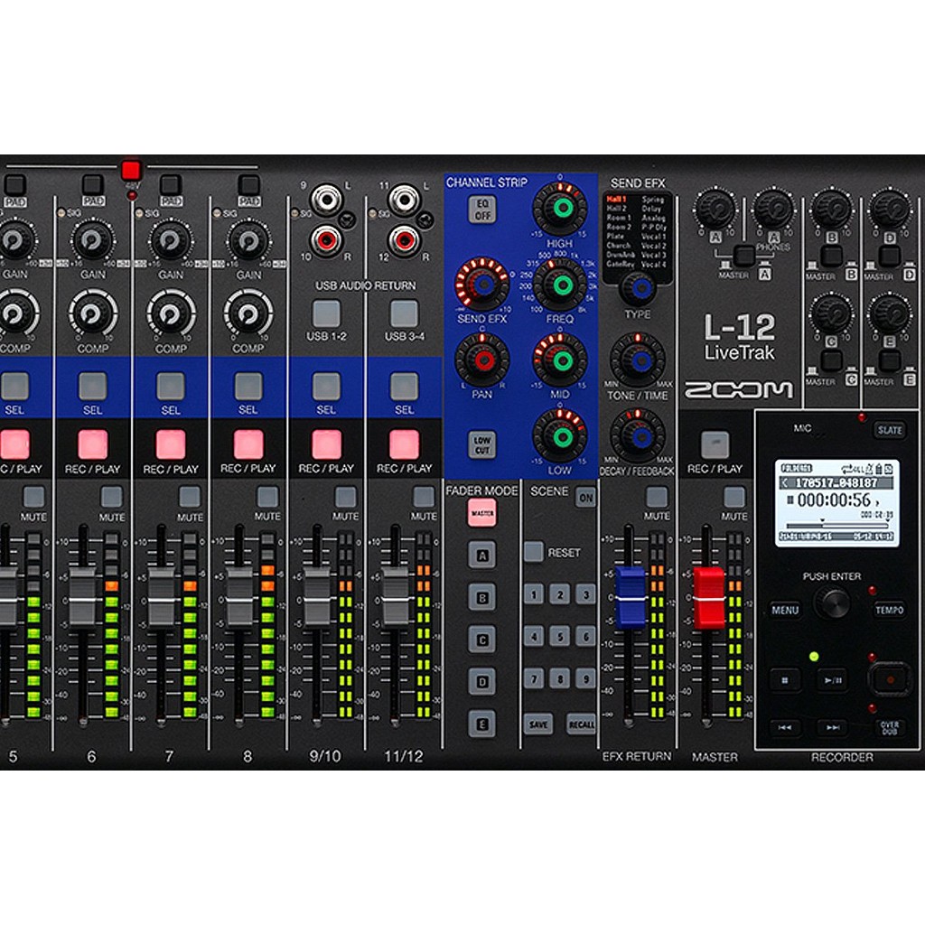 Zoom Digital Mixer and Recorder - Multi-Channel Audio Interface for ...
