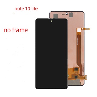 Oled หน้าจอสัมผัสดิจิทัล LCD สําหรับ Samsung Galaxy Note 10 Lite N770 N770F