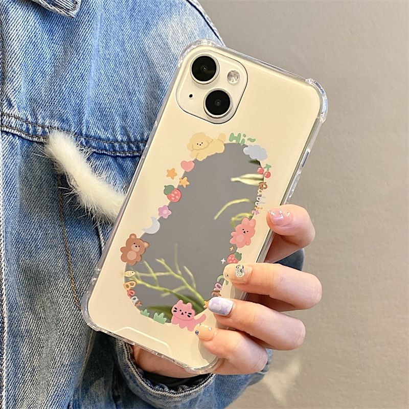 ภาพสีน้ํามัน-เคสโทรศัพท์กระจก-เคสโทรศัพท์การ์ตูนน่ารัก-compatible-for-เคสไอโฟน11-เคสไอโฟน-13-เคสไอโฟน-12-เคสไอโฟน-14-promax-เคสไอโฟน-xr-เคสไอโฟน13promax-เคสไอโฟน-14