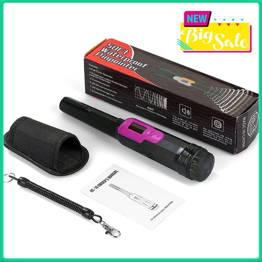 เครื่องตรวจจับโลหะใต้น้ำแบบพกพา รุ่น LCD IP68 กันน้ำ ตรวจจับทองและเงิน 3 โหมดการเตือน