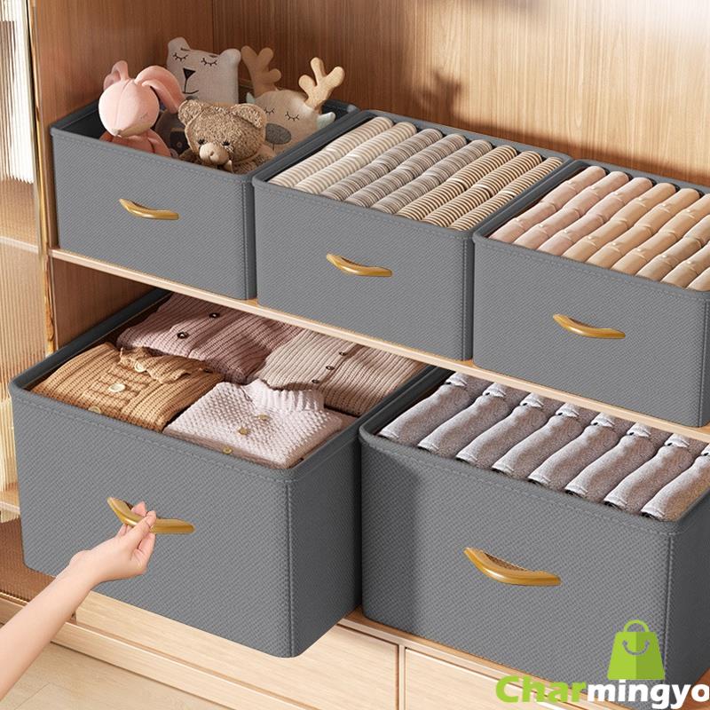 new-foldable-storage-jeans-pant-drawer-storage-box-clothes-compartment-divider-box-dormitory-closet-underwear-sweater-shirt-organizer