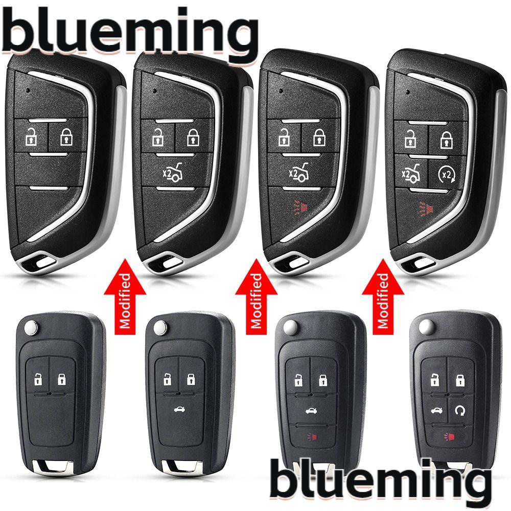blueming2-ปลอกกุญแจรถยนต์-2-3-4-5-ปุ่ม-พับได้-hu100-แบบเปลี่ยน-สําหรับ-chevrolet-lova-camaro-impala