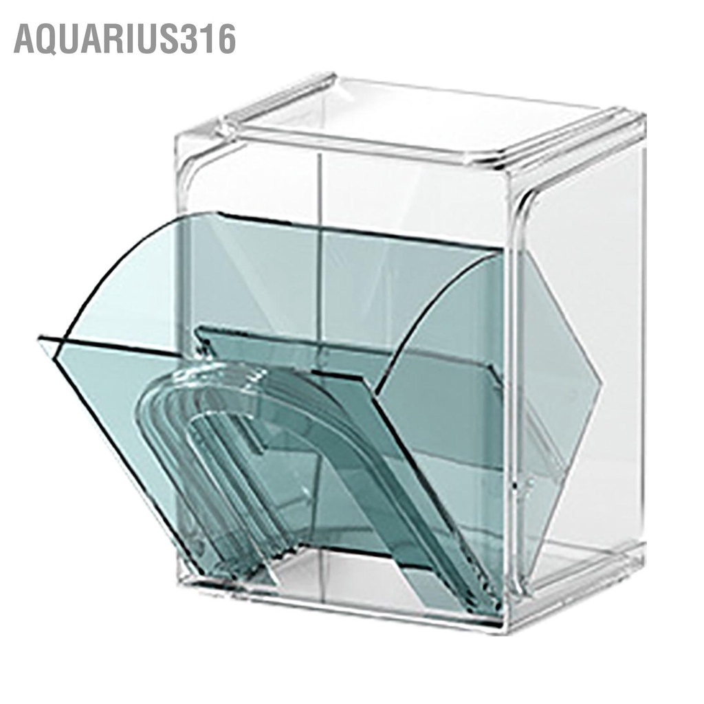 aquarius316-สก์ท็อปกล่องเก็บใสแขวนผนังชั้นวางพลาสติกสำหรับอุปกรณ์สำนักงานเครื่องสำอางถุงชา