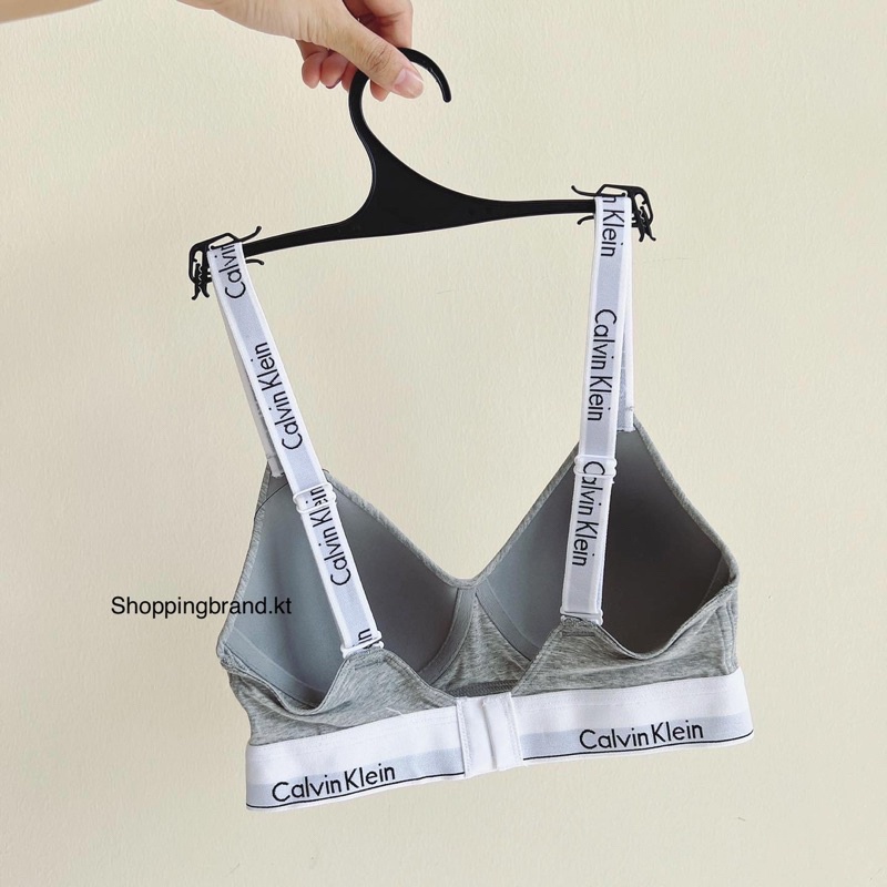 EGของแท้100 Calvin Klein Modern Cotton Lightly Lined Bralette บรา CKE Shopee Thailand