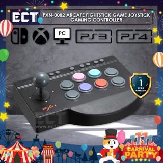 Pxn 0082 จอยสติ๊กควบคุมเกม Arcade Fightstick สําหรับ PC ANDROID PS3 PS4 XBOX ONE SWITCH